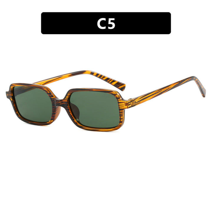 Dame kvadratisk solbrille med unikt, ekstravagant design og UV-beskyttelse Skanto