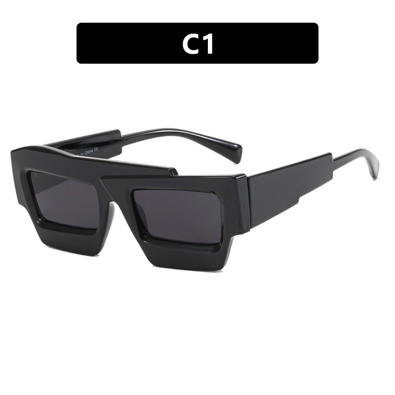 Dame trendy geometrisk solbrille Skanto
