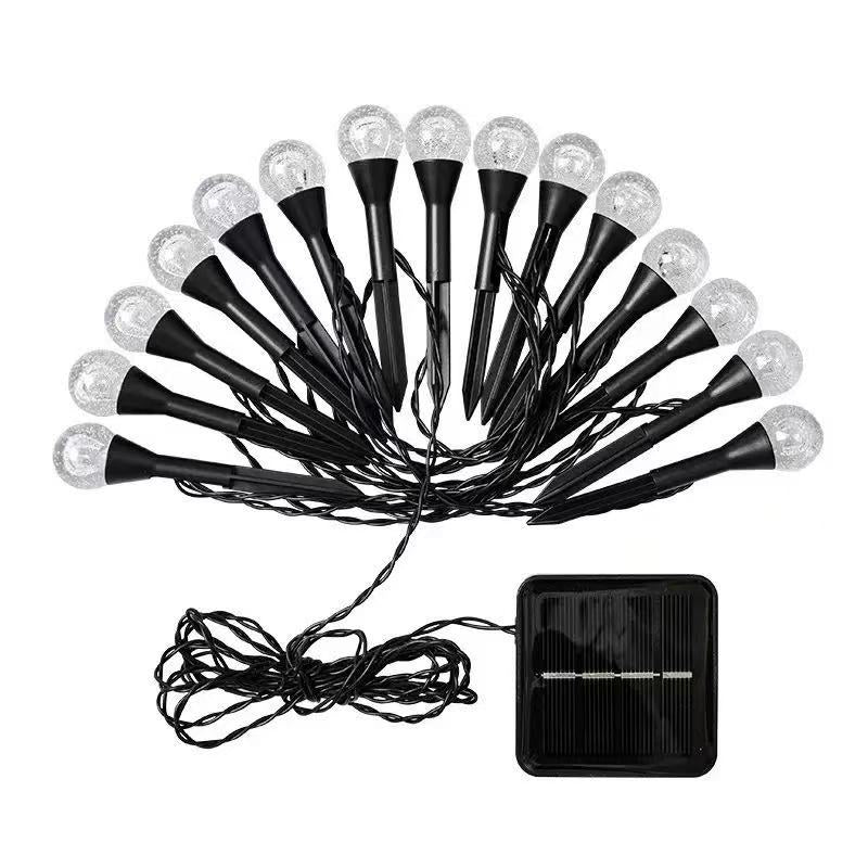 Crescent Moon Solar Garden Stake Lights Skanto