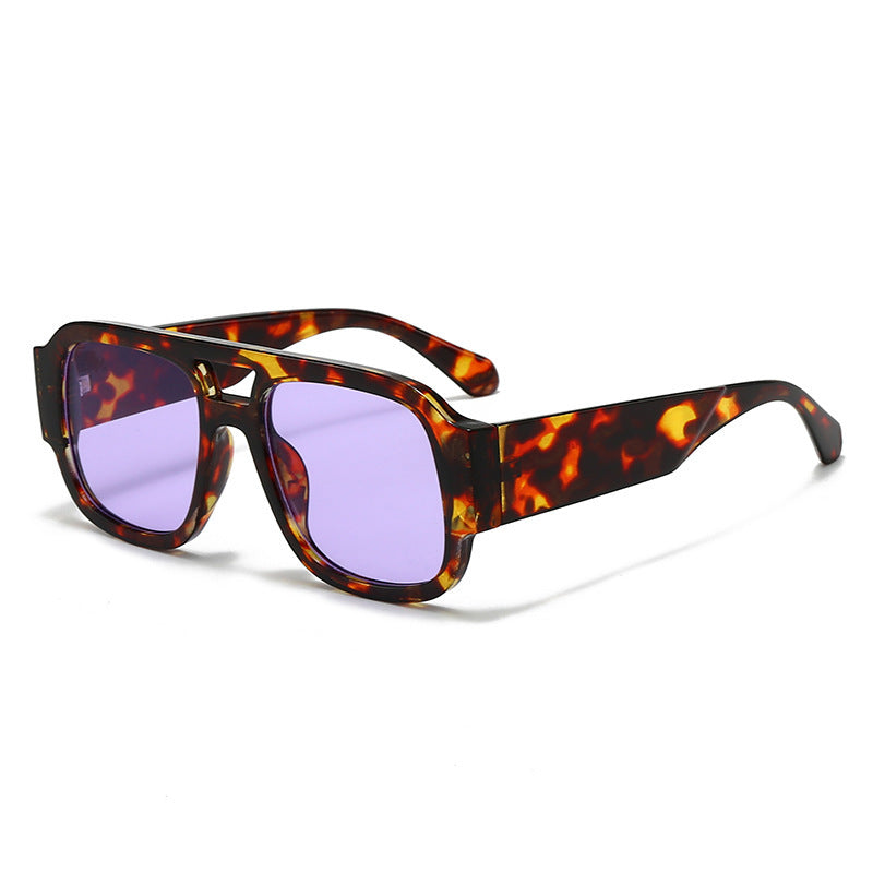 Unisex Bold Frame Retro Solbriller Skanto