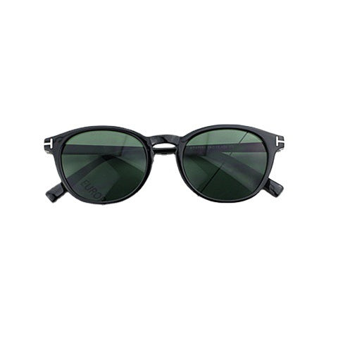 Dame moterik rund solbrille med elegant plastramme Skanto