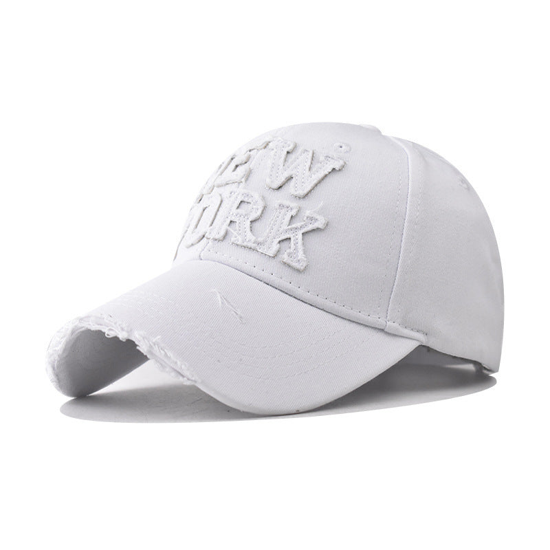 Kvinnenes Slitt Brodert Baseball Cap Skanto