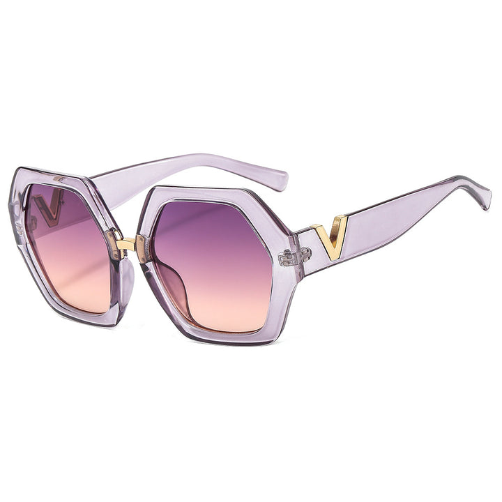 Dame elegant solbrille med glitrende ramme Skanto