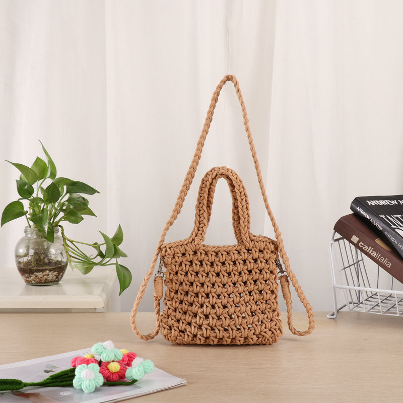 Håndlaget Makramee Crossbody Bag Skanto