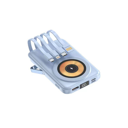 Bærbar Trådløs Powerbank med Integrert Stativ Skanto