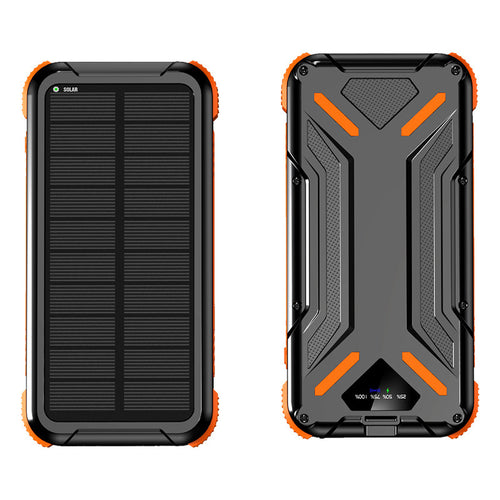 Solardrevet Powerbank med Robust Design og LED-Lys Skanto