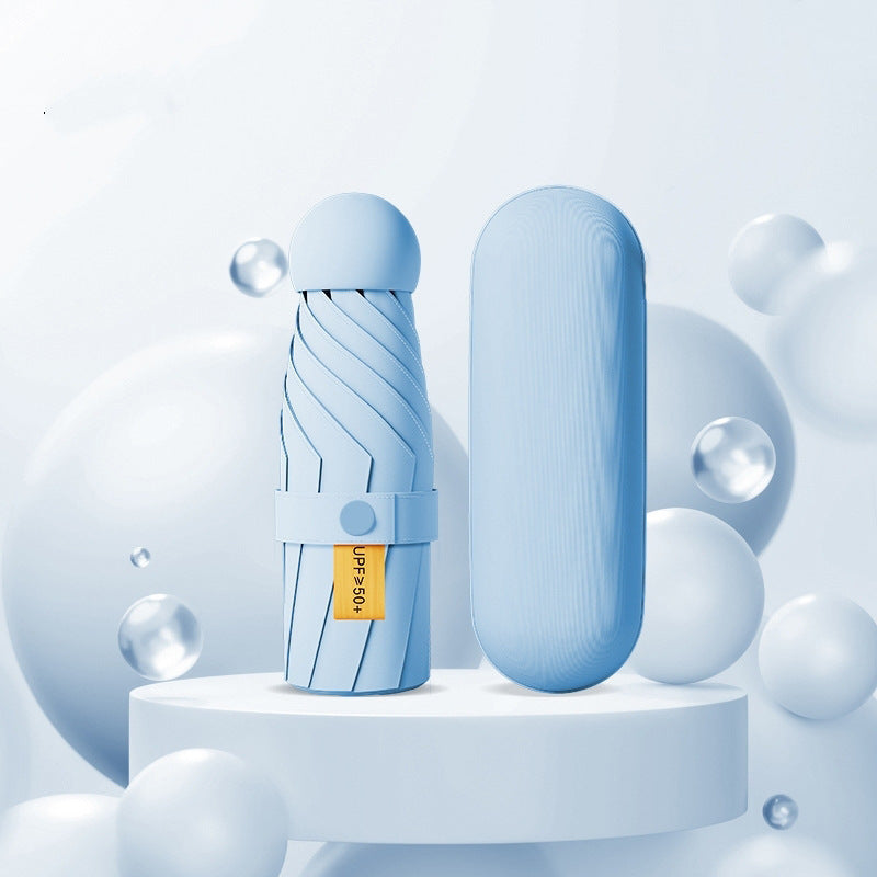 Kvinnenes UV-beskyttende sammenleggbare paraply med innovativ mekanisme Skanto