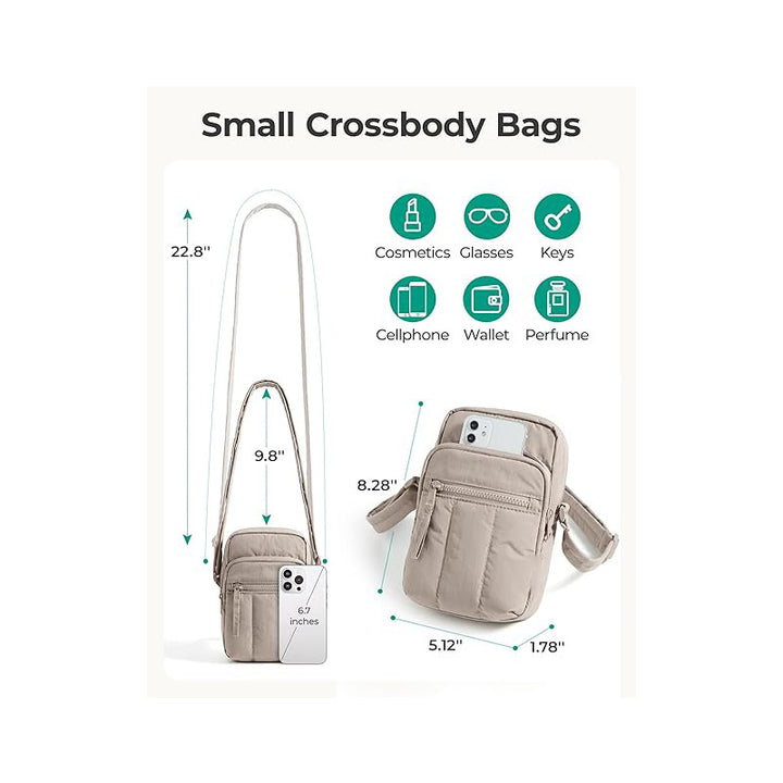 Praktisk crossbody-veske med flere lommer Skanto
