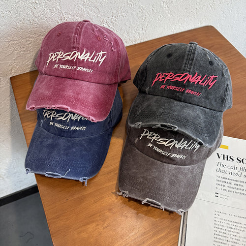 Kvinnenes Slitt Denim Justerbar Caps Skanto