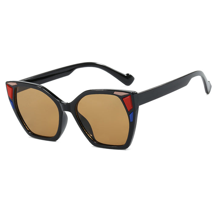 Dame moteriktig geometrisk designerbrille Skanto