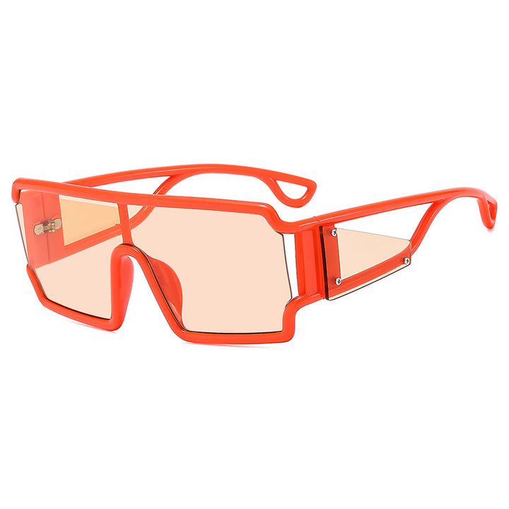 Dame moteriktig sports solbrille med futuristisk design Skanto