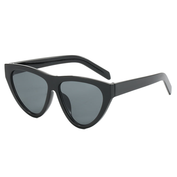 Dame futuristisk Cat-Eye solbrille med høykvalitets plastikkramme Skanto