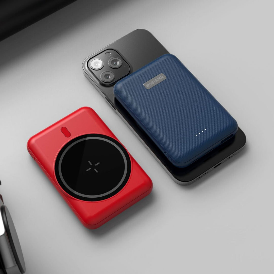 Høyytelses trådløs powerbank med integrert ladestandsindikator Skanto