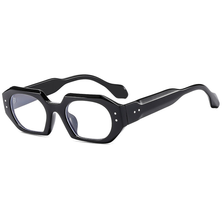 Dame moter solbrille i markant, åtte-sidet design Skanto