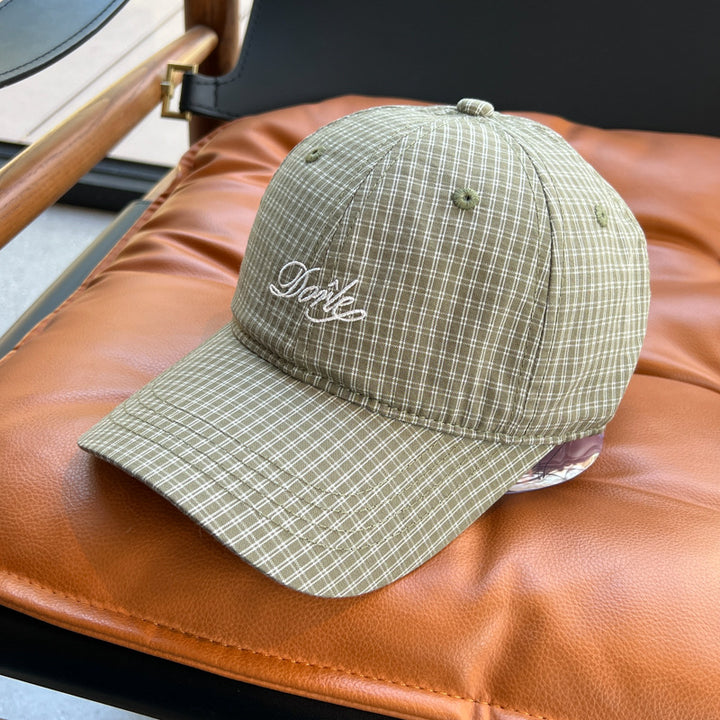 Kvinnenes stilige rutete baseballcap Skanto