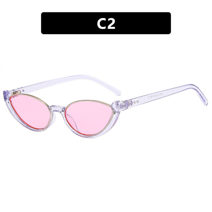 Dame Cat-Eye solbriller med speilte glass og elegant ramme Skanto