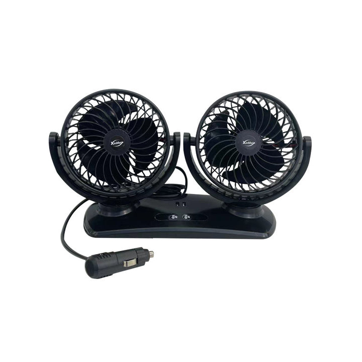 Dual-Head Bærbar Bil Ventilasjonsvifte Skanto