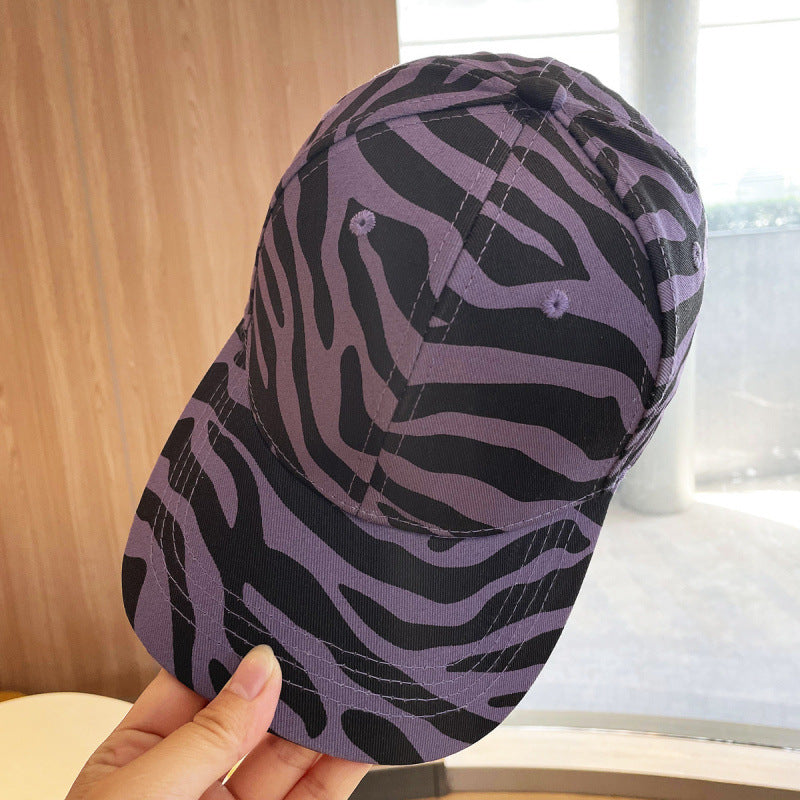 Kvinne Trendy Dyreprint Justerbar Baseball Cap Skanto