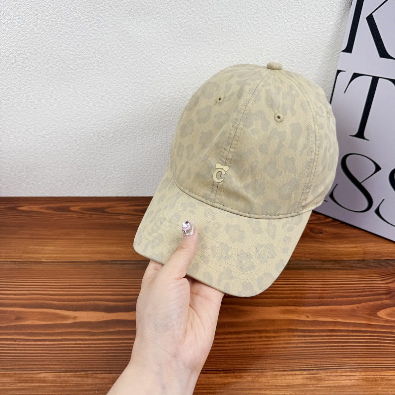 Kvinne Stilig Leopardmønster Baseball Cap Skanto