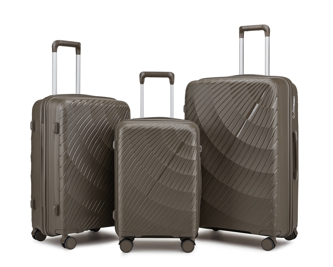 Unisex Premium Teksturert Hard Shell Kofferset Skanto