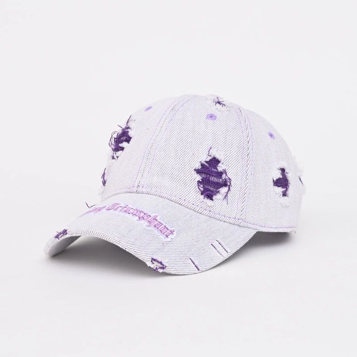 Kvinners slitt denim caps Skanto