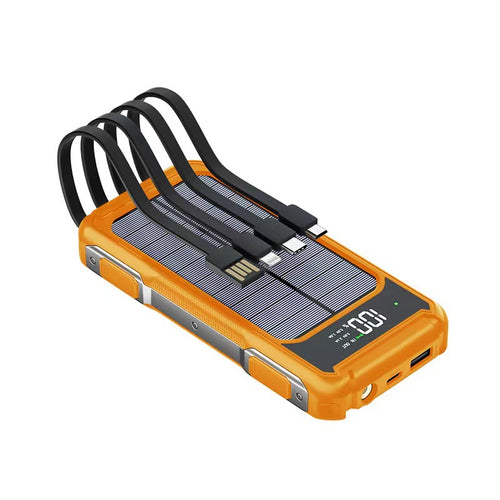 Robust solcelle powerbank med hurtigladefunksjon Skanto