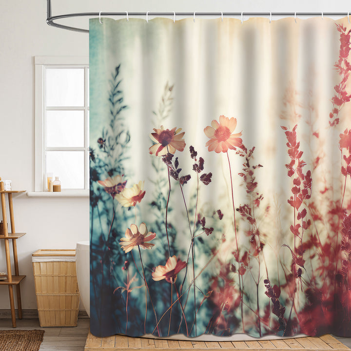 Blomster mønstrede badekar dusjforheng Skanto