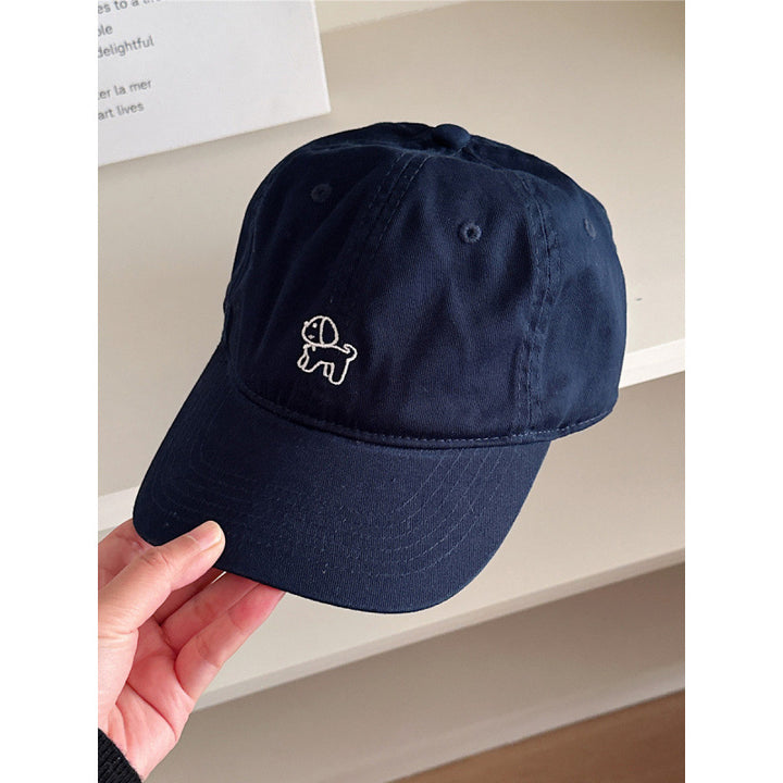 Dame's Casual Bestickt Hund Baseball Cap Skanto