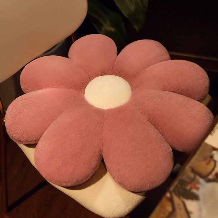 Plüsch sittepute i blomsterform Skanto