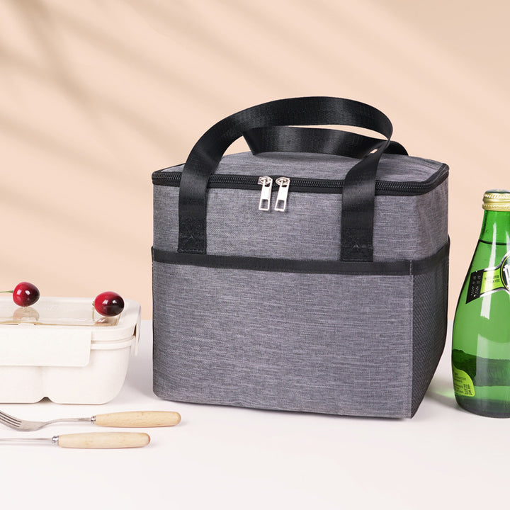 Insulated cooler bag with double protected zipper Skanto