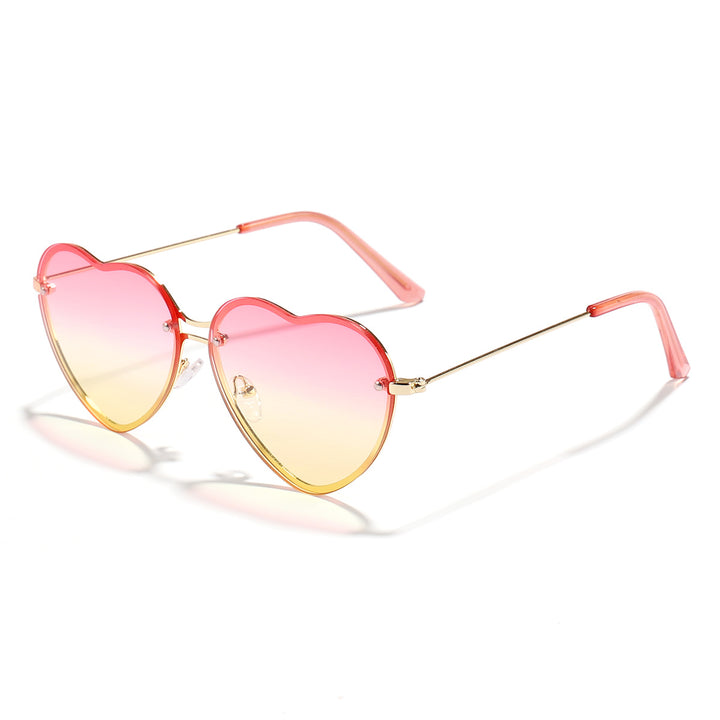Dame hjerteformet solbrille med stilige linser Skanto
