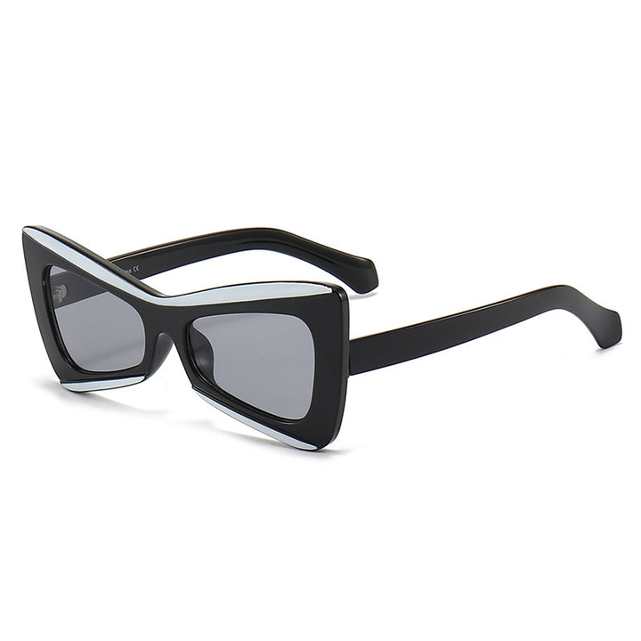 Damer Modische Cat-Eye-solbriller med bred ramme Skanto