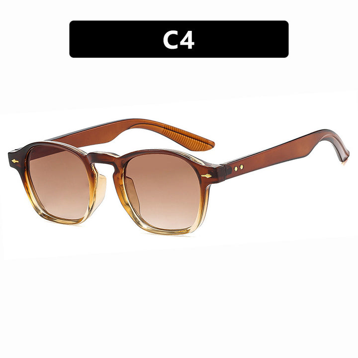 Dame moteriktig rektangulær brille med transparent ramme Skanto