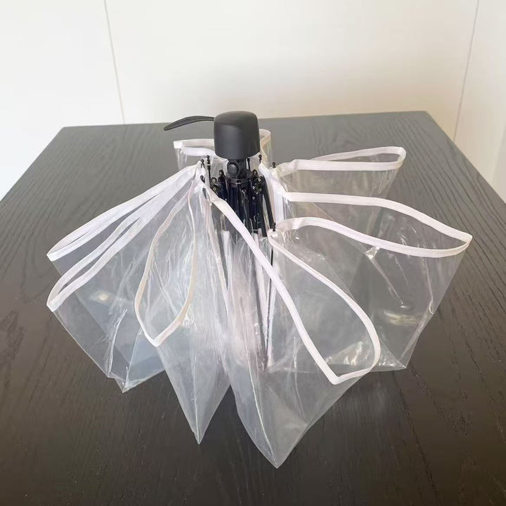 Dame Vindavstøtende, selvbærende paraply med innovativt design Skanto
