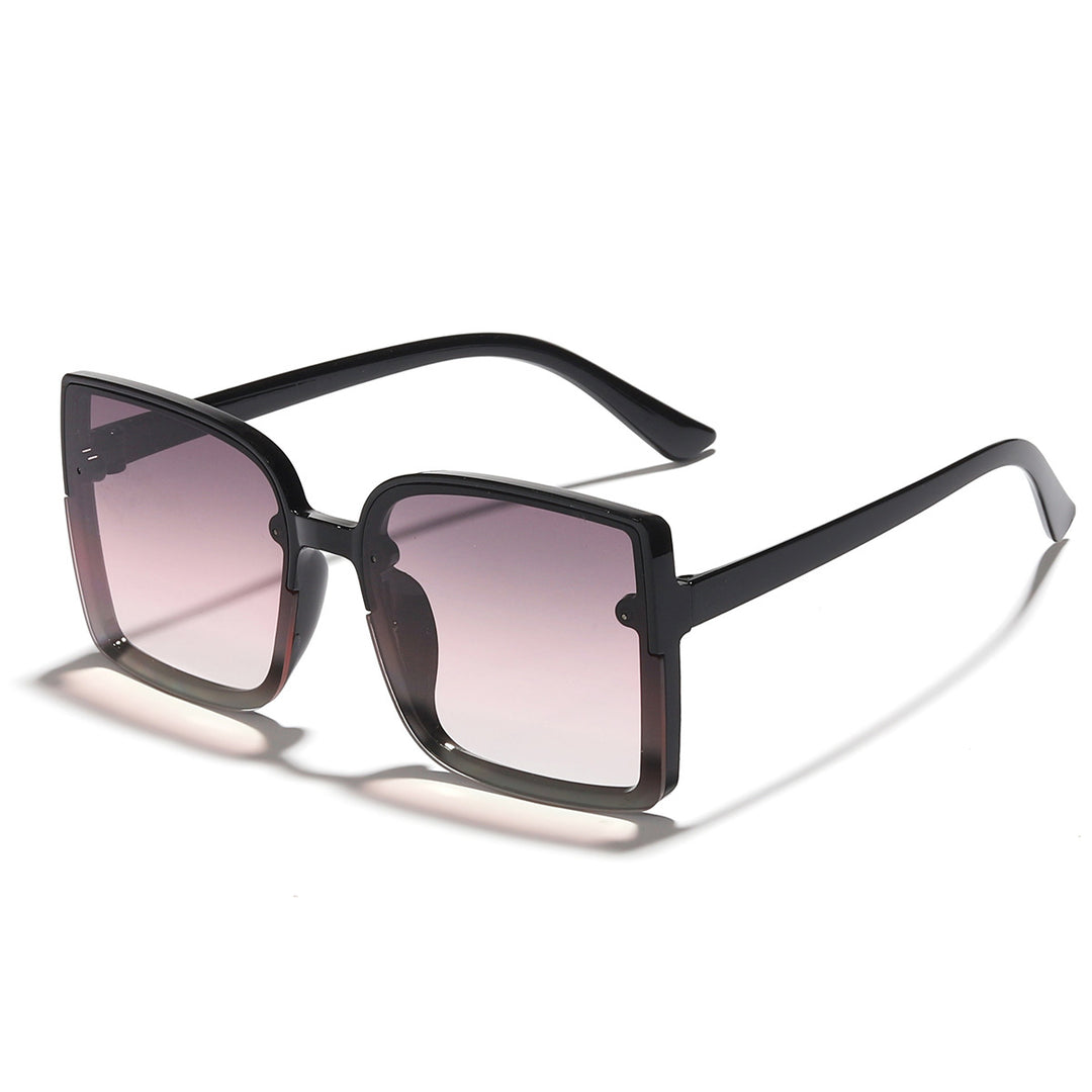 Dame oversized kvadratisk solbrille med moderne gradienteffekt Skanto