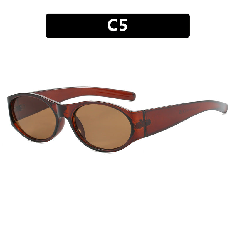Dame motesolbrille med elegant, oval design og UV-beskyttelse Skanto