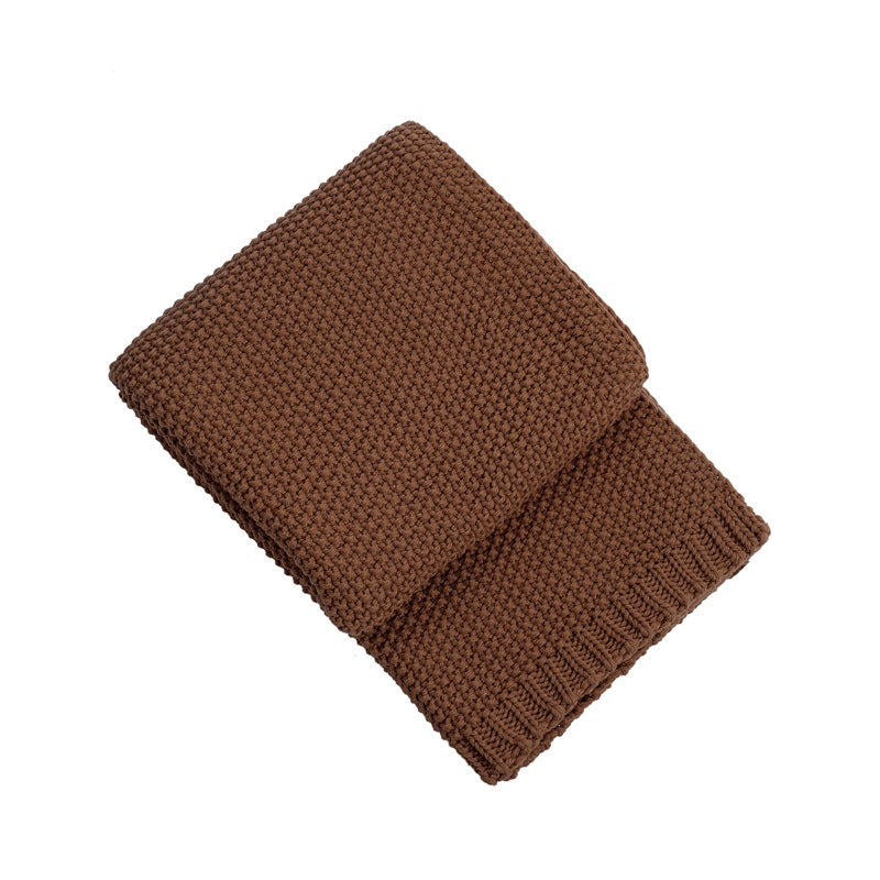 Damer cozy strikket teppe Skanto