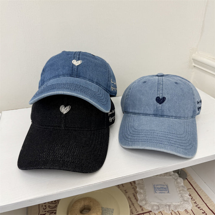 Dame Skjorte Brodert Denim Baseball Caps Skanto