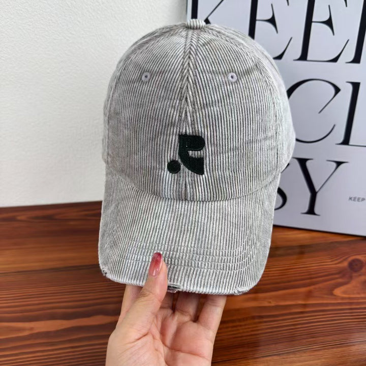 Kvinnenes fløyels teksturerte baseball cap Skanto