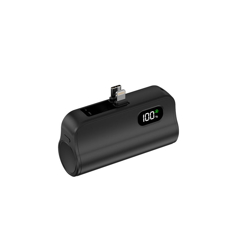 Kompakt powerbank med integrert ladefunksjon og LED-statusindikator Skanto