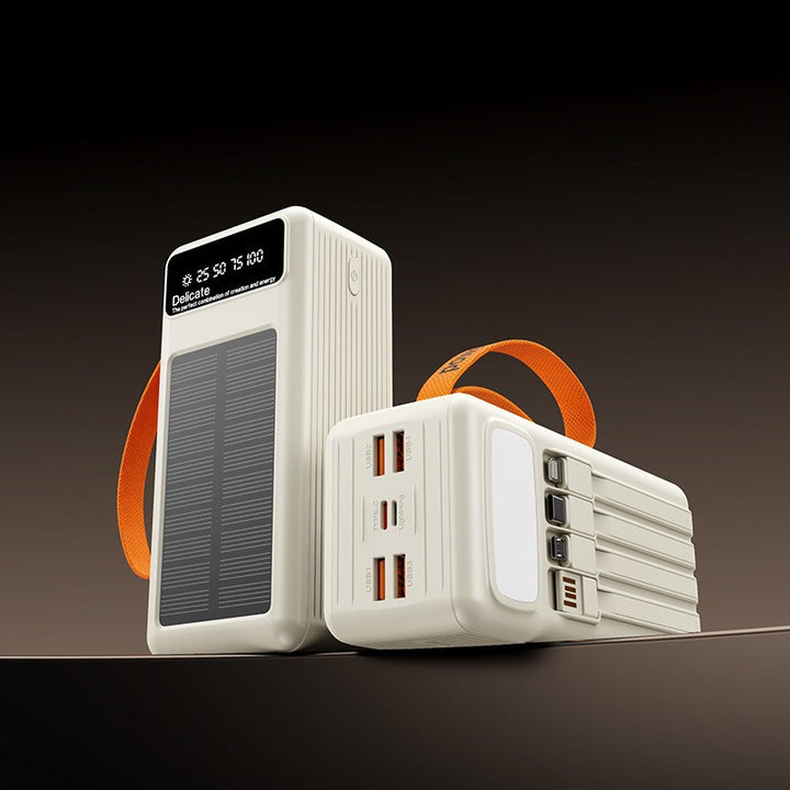 Bærbar solenergi-powerbank med intelligent ladeteknologi og digital skjerm Skanto