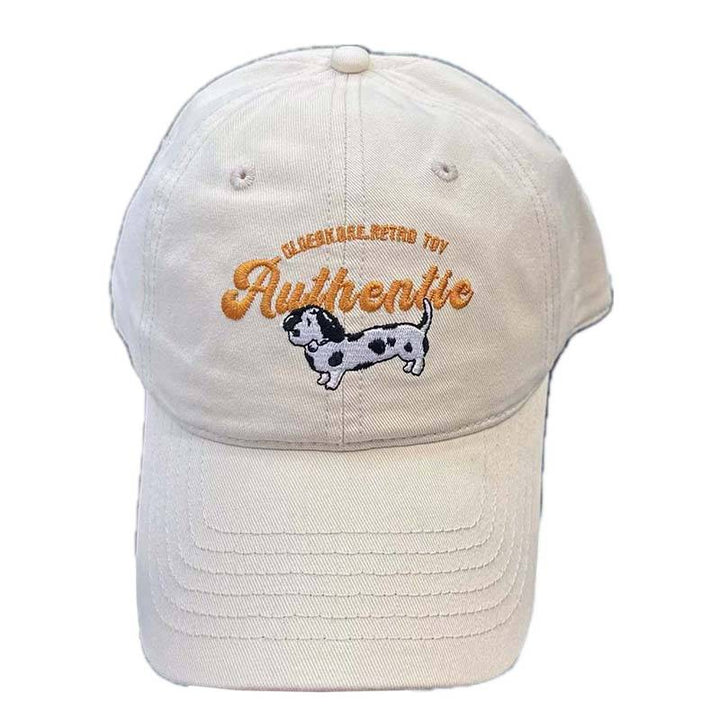 Kvinnebroderte kuemønster baseball cap Skanto