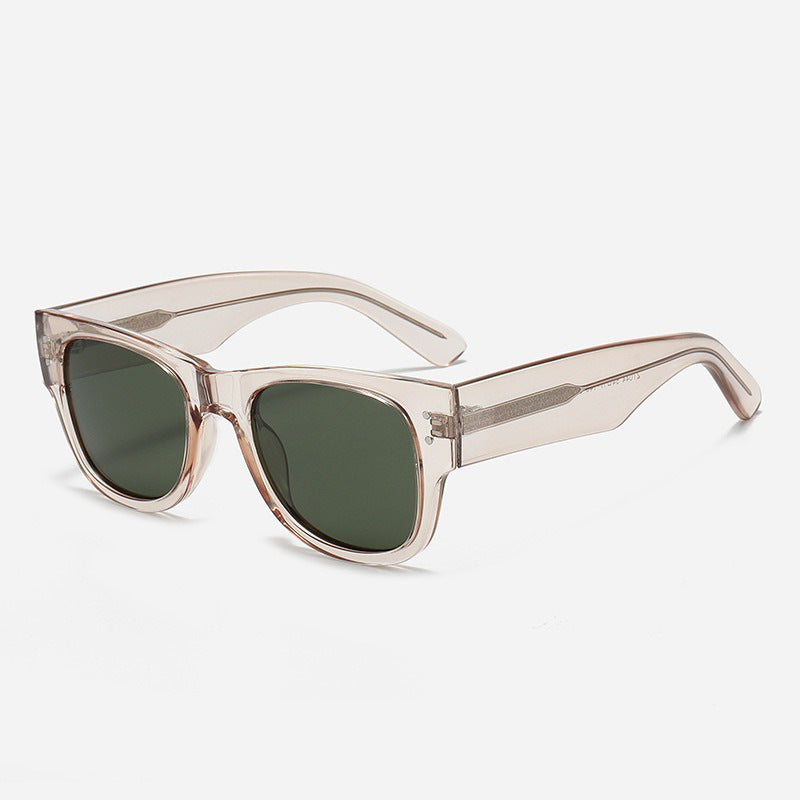 Herre Retro-Inspirert Bred Ramme Solbriller Skanto