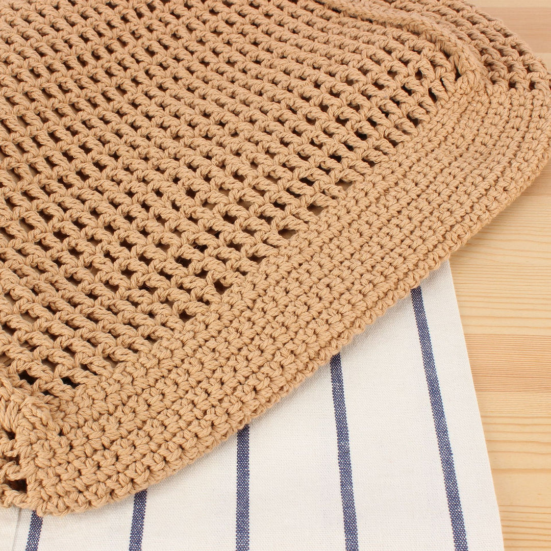 Hand-woven tote bag with elegant texture Skanto