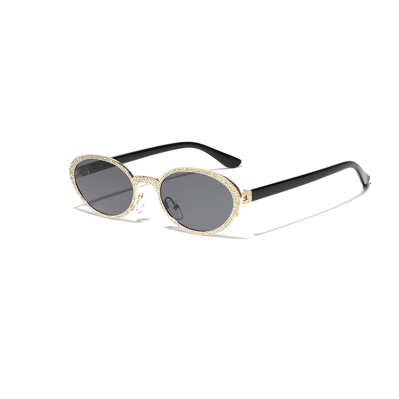 Dame Glamourøs solbrille med glitrende rammedekorasjon Skanto