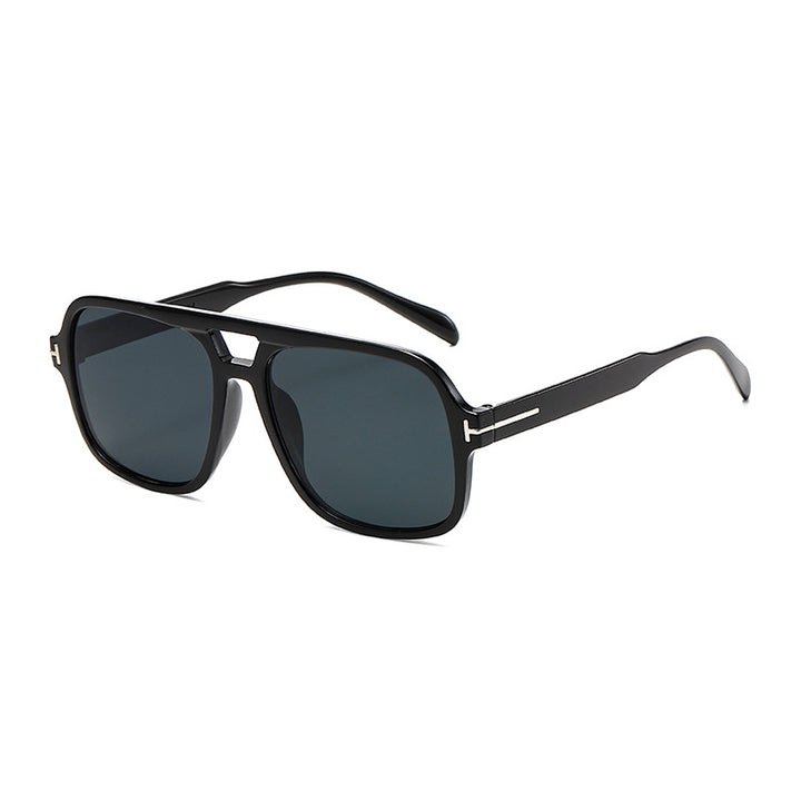 Dame Modischer quadratischer Solbrille med robust ramme Skanto