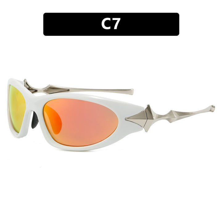Dame futuristisk sports solbrille med ergonomisk design Skanto