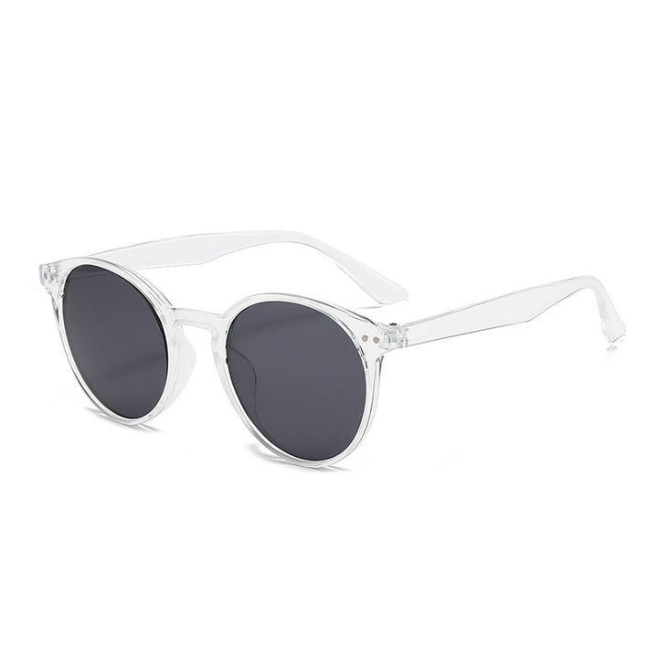 Dame Cat-Eye solbriller med transparent ramme Skanto