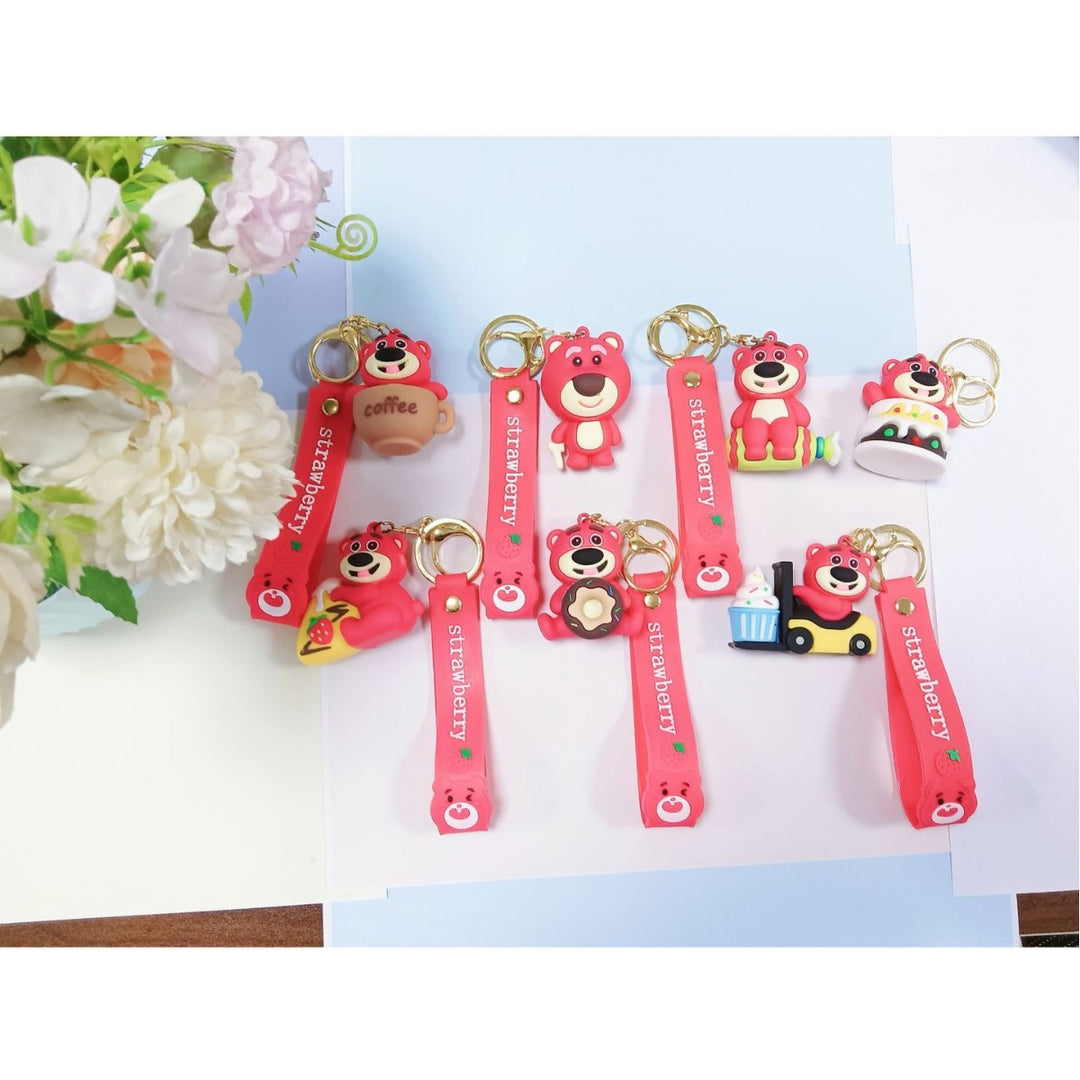 Unisex Cute Bear-themed Keychain Skanto