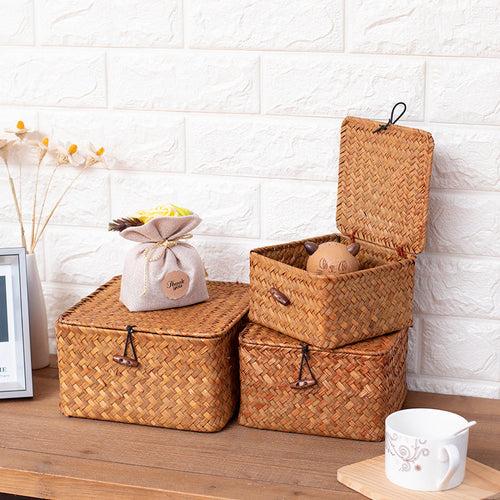 Håndlaget Veven Oppbevaringskube Skanto